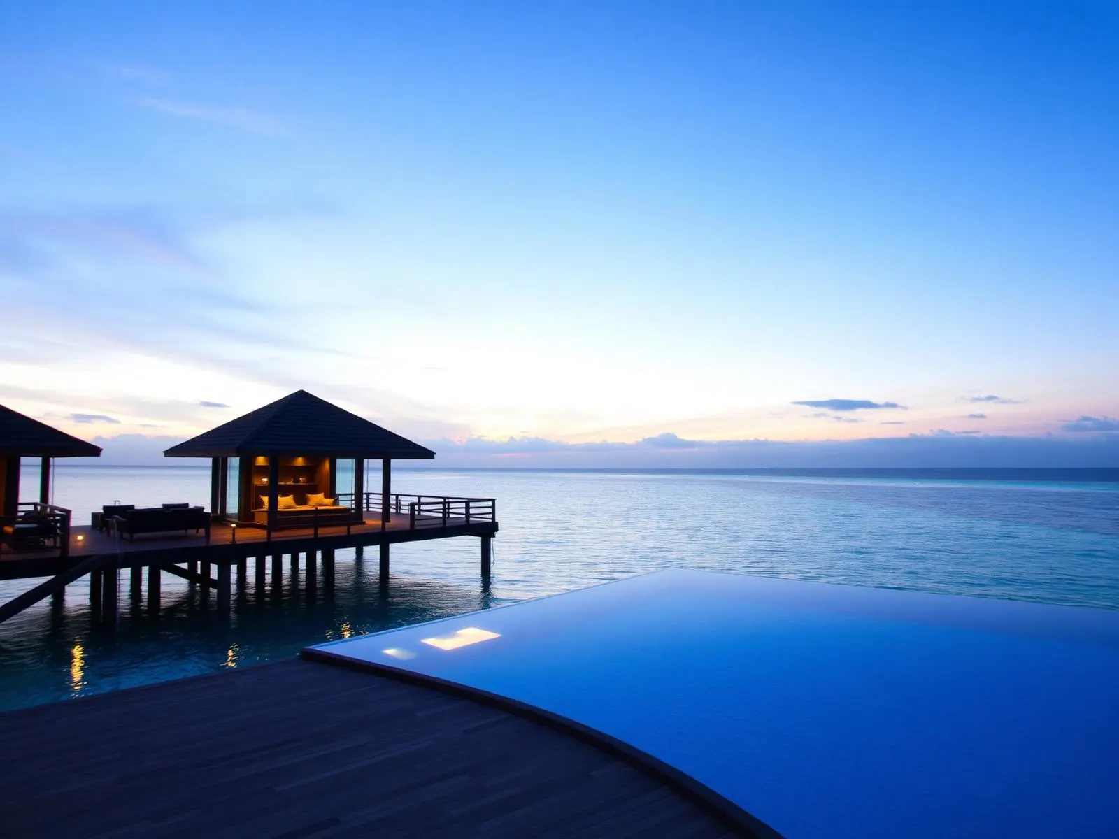 Maldives overwater villa